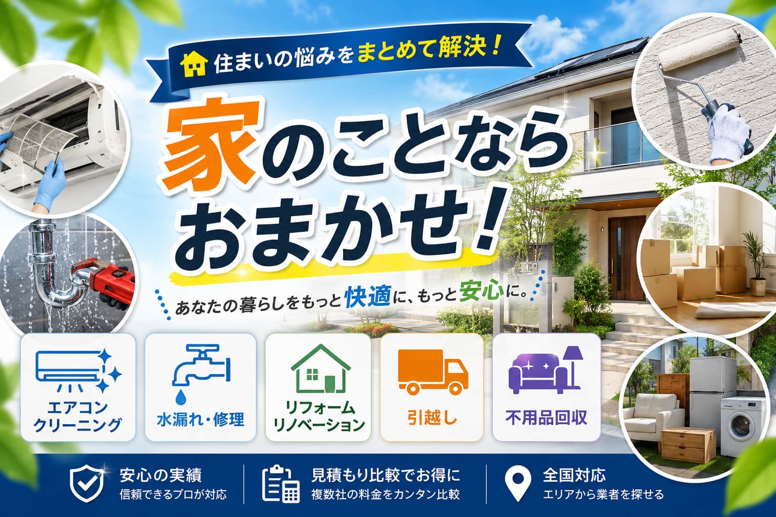 📦 引越し・片付け・掃除まで 家をスッキリ整えるための住まいサービスガイド