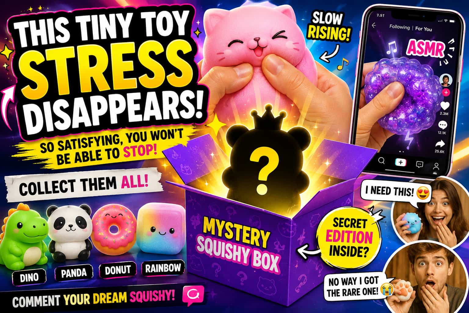 ๐ง Why Are Millions of Adults Suddenly Buying Squishy Stress Toys? The Viral TikTok Trend That's Helping People Relax, Stay Focused, and Have Fun